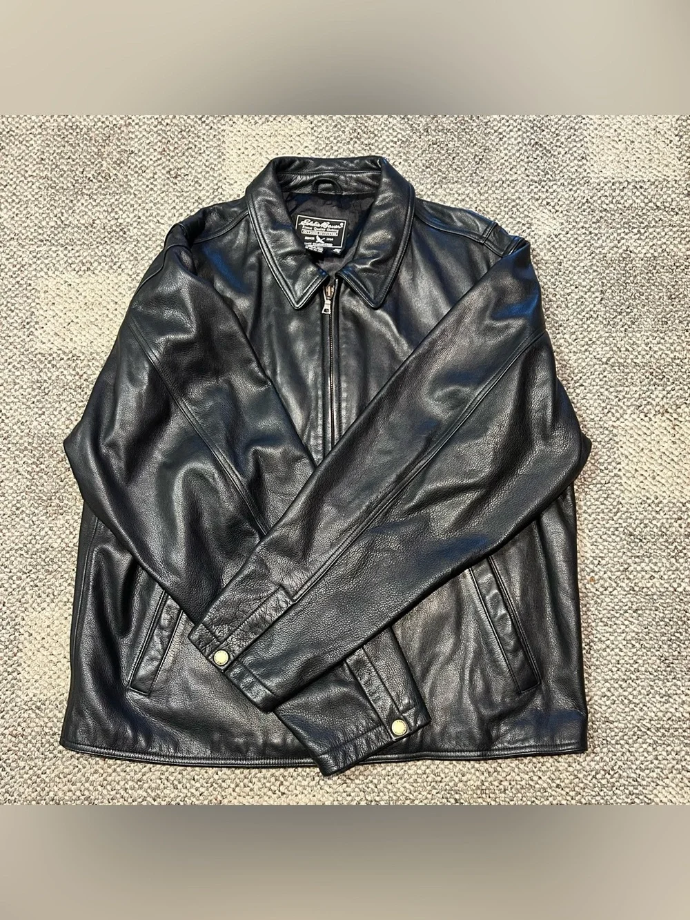 Eddie Bauer Jacket Soft Leather Size Tall XL
